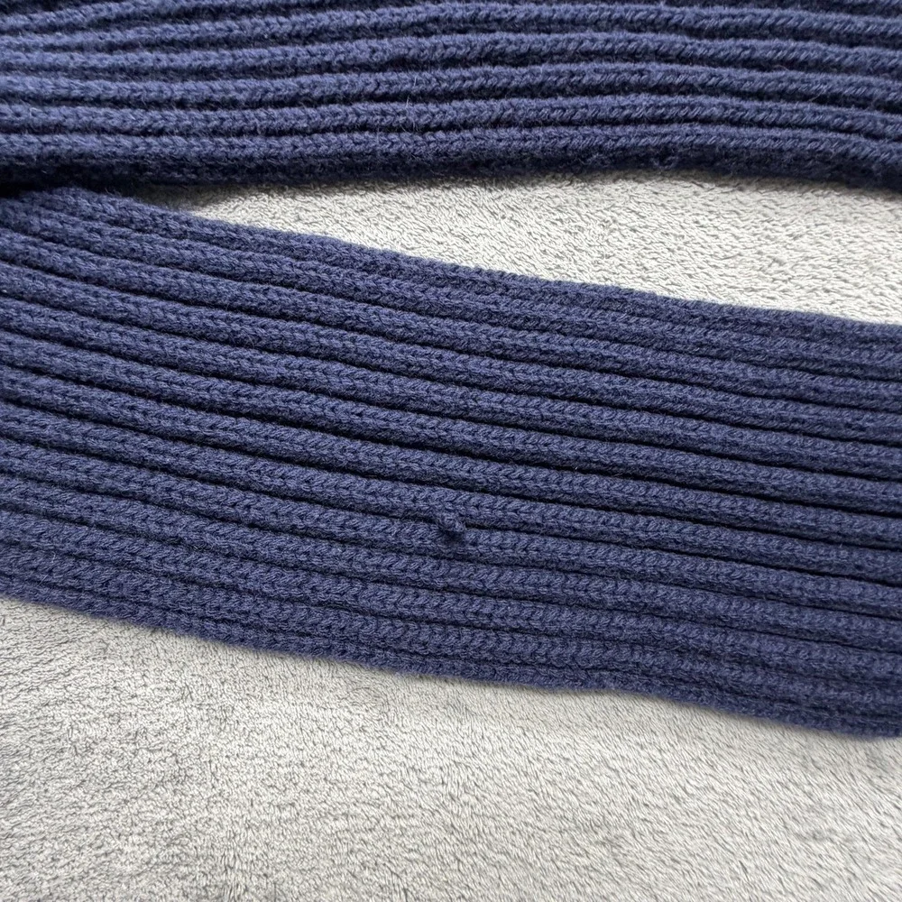 Pendleton Scarf Mens One Size Blue 100% Wool‎ Knit Muffler Neck Warmer Made USA